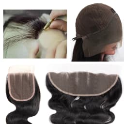1/4 HD Ultra-Thin Invisible Swiss Lace for Wig Making, DIY, Beginners - Breathable Soft Lace Front Closure, Wig Cap, Hair Access