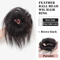 Synthetic Hair Bun Messy Bun Hair Scrunchie Brown Messy Chignon Lazy Disheveled Hair Donut Hairpiece Women Updo Hair Extensions