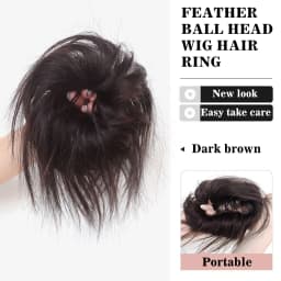 Synthetic Hair Bun Messy Bun Hair Scrunchie Brown Messy Chignon Lazy Disheveled Hair Donut Hairpiece Women Updo Hair Extensions