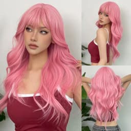 Big Waves of Golden Synthetic Wig for Halloween Party Cosplay Role-Playing Daily Wear with High-Temperature Synthetic Wig Cap