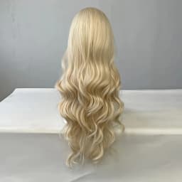 Big Waves of Golden Synthetic Wig for Halloween Party Cosplay Role-Playing Daily Wear with High-Temperature Synthetic Wig Cap
