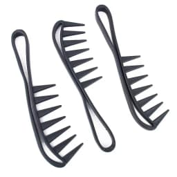 1 Wide Toothed Shark Comb Exfoliating Curly Hair Salon Hair Comb Styling Tool, Special for Real Hair Wigs