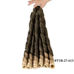 French Curly Braiding Hair Synthetic Wavy Hair Bundles Extensions Loose Weave Bundles 24 Inch 3pcs/Pack French Curly Braid Hairs