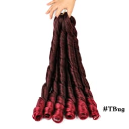 French Curly Braiding Hair Synthetic Wavy Hair Bundles Extensions Loose Weave Bundles 24 Inch 3pcs/Pack French Curly Braid Hairs