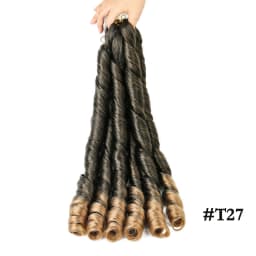 French Curly Braiding Hair Synthetic Wavy Hair Bundles Extensions Loose Weave Bundles 24 Inch 3pcs/Pack French Curly Braid Hairs
