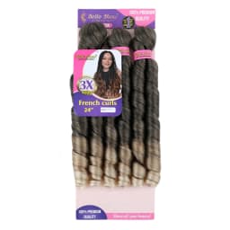 French Curly Braiding Hair Synthetic Wavy Hair Bundles Extensions Loose Weave Bundles 24 Inch 3pcs/Pack French Curly Braid Hairs