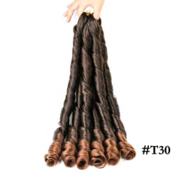 French Curly Braiding Hair Synthetic Wavy Hair Bundles Extensions Loose Weave Bundles 24 Inch 3pcs/Pack French Curly Braid Hairs