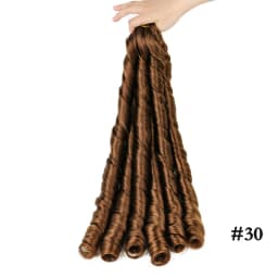 French Curly Braiding Hair Synthetic Wavy Hair Bundles Extensions Loose Weave Bundles 24 Inch 3pcs/Pack French Curly Braid Hairs