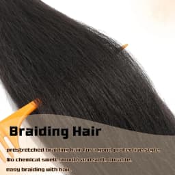 4X Easy Braid 20Inch Synthetic Yaki Texture Professional Braiding Hair Hot Water Setting with packaging Hair Extension For Women