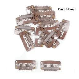 20 Pcs/50 Pcs/100 Pcs Hair Extension Clips 23/28/32mm Soft Rubber Metal Snap Wig Accessories for Women Men in 3 Colors
