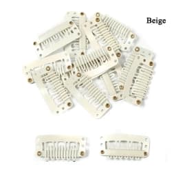 20 Pcs/50 Pcs/100 Pcs Hair Extension Clips 23/28/32mm Soft Rubber Metal Snap Wig Accessories for Women Men in 3 Colors