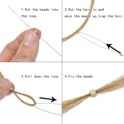 1000 PCS Silicone Lined Beads Nano Micro Link Rings for Nano Tip Human Hair Extensions 3.0x1.8x2.2mm