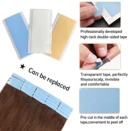 6Sheets=72Pcs Double-Sided Tape Strips For Toupee Lace Wigs Adhesives Hair Extensions Tape Toupee Glue Wig Tape For Men
