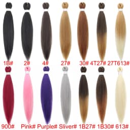 WIGSIN 20Inch Synthetic Pre Stretched Yaki Ez Box Braiding Hair for Women Hair Extension