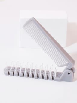 Portable Travel Folding Comb Brush Anti-Static Styling Massage Comb Professional Hair Styling Tool Special for Real Hair Wigs