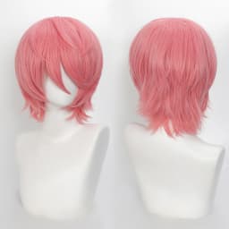 35cm Short Black Spiky Cosplay Wig Pre-Teased Crown Heat Resistant Synthetic Wig Layered Flipped-out Universal Anime Wig