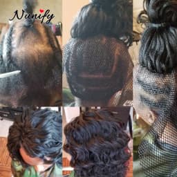 Nunify 1Pcs/Lot Black Color Hairnets Women Hair Toupees Stretch Lace Wig Net Hair Weaving Nets For Hair Weft Hair Net Online