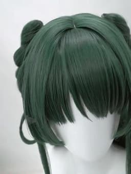 High Quality Maomao Cosplay Wig The Apothecary Diaries Dark Green Heat Resistant Synthetic Hair Party Anime Mao Mao Wigs +WigCap