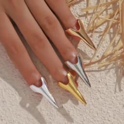 4/8/10pcs Wolverine ring creative design long finger ring geometric exaggeration all match ring