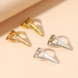 4/8/10pcs Wolverine ring creative design long finger ring geometric exaggeration all match ring