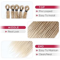 24 Inch Synthetic Dreadlock Hair Extensions 5 Strands/Lot Hippie Dreads Colorful DreadLoc Reggae Style Crochet Braids