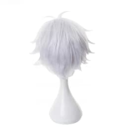Gojo Satoru Cosplay Wig Anime Jujutsu Kaisen Cosplay Gojo Short Heat Resistant Synthetic Hair Anime Wigs Costume Party