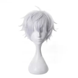 Gojo Satoru Cosplay Wig Anime Jujutsu Kaisen Cosplay Gojo Short Heat Resistant Synthetic Hair Anime Wigs Costume Party