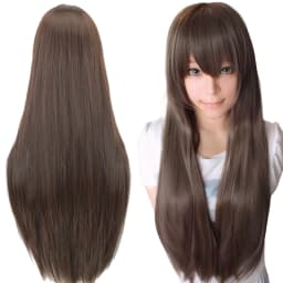 Synthetic Hair Brown Long Cosplay Wigs Straight Wig Chitanda Eru Anime Hair Pieces Costume Wig