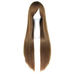 Synthetic Hair Brown Long Cosplay Wigs Straight Wig Chitanda Eru Anime Hair Pieces Costume Wig