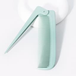 1pc portable minimalist folding tail comb, mini and compact portable home hair styling tool,Special for real hair wigs