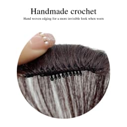 Seamless Natural Invisible Bangs Wig Traceless Bangs 100% Human Hair Female Figure-eight Bangs on Both Sides Wig Patch