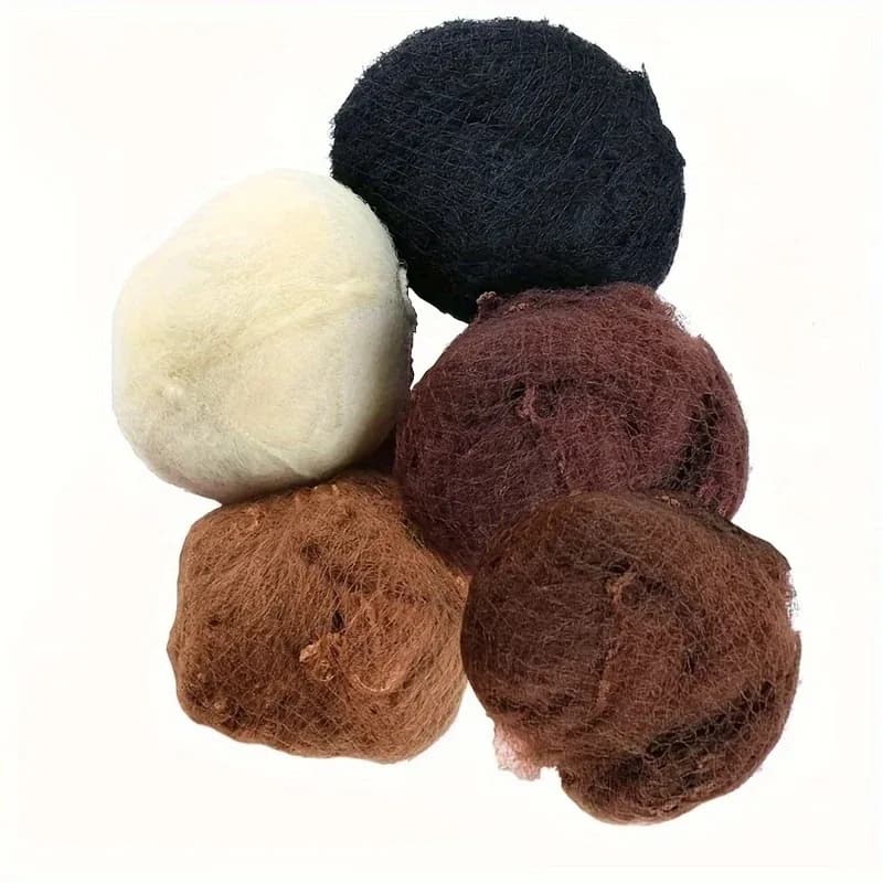 10/20/100Pcs Nylon Hair Net for Bun Black Blonde Brown 5mm Durable Mesh Hair Styling Tool for Wigs Hair Net for Hair Style