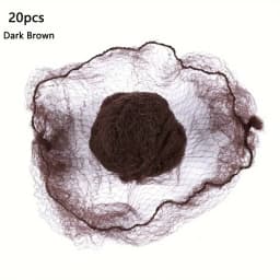 10/20/100Pcs Nylon Hair Net for Bun Black Blonde Brown 5mm Durable Mesh Hair Styling Tool for Wigs Hair Net for Hair Style