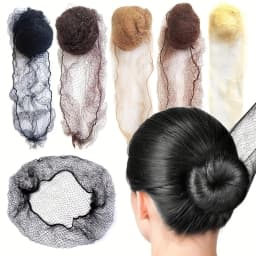 10/20/100Pcs Nylon Hair Net for Bun Black Blonde Brown 5mm Durable Mesh Hair Styling Tool for Wigs Hair Net for Hair Style