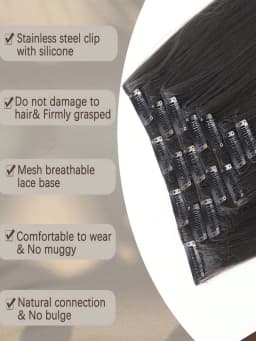 Synthetic Straight Hair Clip In Hair Extensions 7PCS Set Corn 24inch Long Clip On Hairpiece Corn Wavy Style For Women Girls