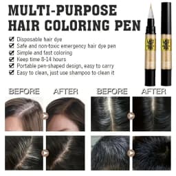 Lace Tint Pen for Wigs Long-Lasting Easy Apply Natural-Looking High Viscosity Hair Tint for All Hair Types