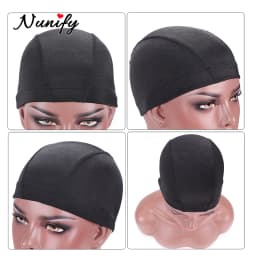 Nunify 1PCS S M L Wholesale Spandex Dome Cap For Bonnet Perruque Black Hairnet Dome Cap Swimming Wig Accessories Wholesale