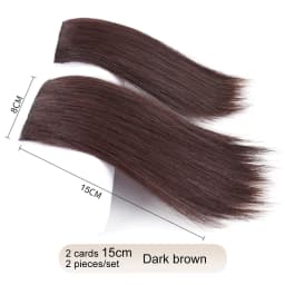 Synthetic 2 pieces/set of wig pads, hair extensions, opening and top replacement pieces, replacement artifact