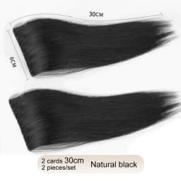 Synthetic 2 pieces/set of wig pads, hair extensions, opening and top replacement pieces, replacement artifact
