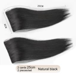 Synthetic 2 pieces/set of wig pads, hair extensions, opening and top replacement pieces, replacement artifact
