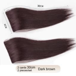 Synthetic 2 pieces/set of wig pads, hair extensions, opening and top replacement pieces, replacement artifact