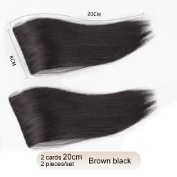 Synthetic 2 pieces/set of wig pads, hair extensions, opening and top replacement pieces, replacement artifact
