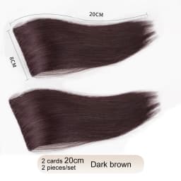 Synthetic 2 pieces/set of wig pads, hair extensions, opening and top replacement pieces, replacement artifact