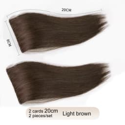 Synthetic 2 pieces/set of wig pads, hair extensions, opening and top replacement pieces, replacement artifact