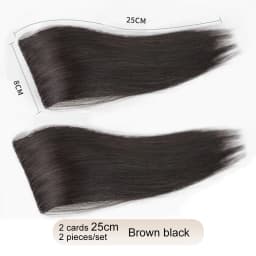 Synthetic 2 pieces/set of wig pads, hair extensions, opening and top replacement pieces, replacement artifact