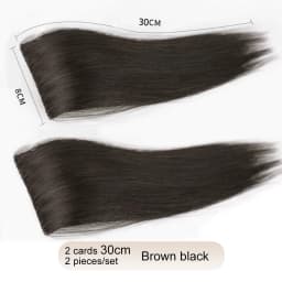 Synthetic 2 pieces/set of wig pads, hair extensions, opening and top replacement pieces, replacement artifact