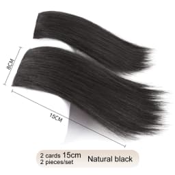 Synthetic 2 pieces/set of wig pads, hair extensions, opening and top replacement pieces, replacement artifact