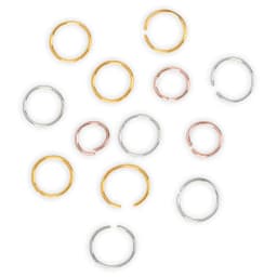 100Pcs 12mm Golden/Sliver/Rose Red Color Hair Rings Hair Clips Loop for Women Girls DIY Hair Accessories Dreadlock