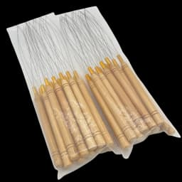 20 pcs Loop Pulling Needle Wood Handle Loop Needle Hair Extensions Feather Hair Extension Tools 2.9mm Nano Ring Threader Tools