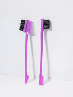 2pcs edge control brushes, suitable for hair edge and eyebrow styling in women,special for real hair wigs